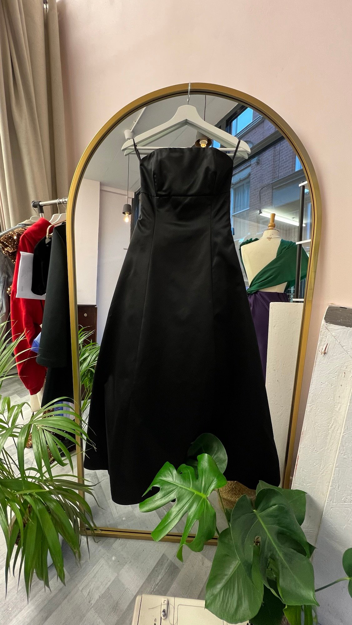 Bespoke black dress at La Maison Du Reve Nottingham